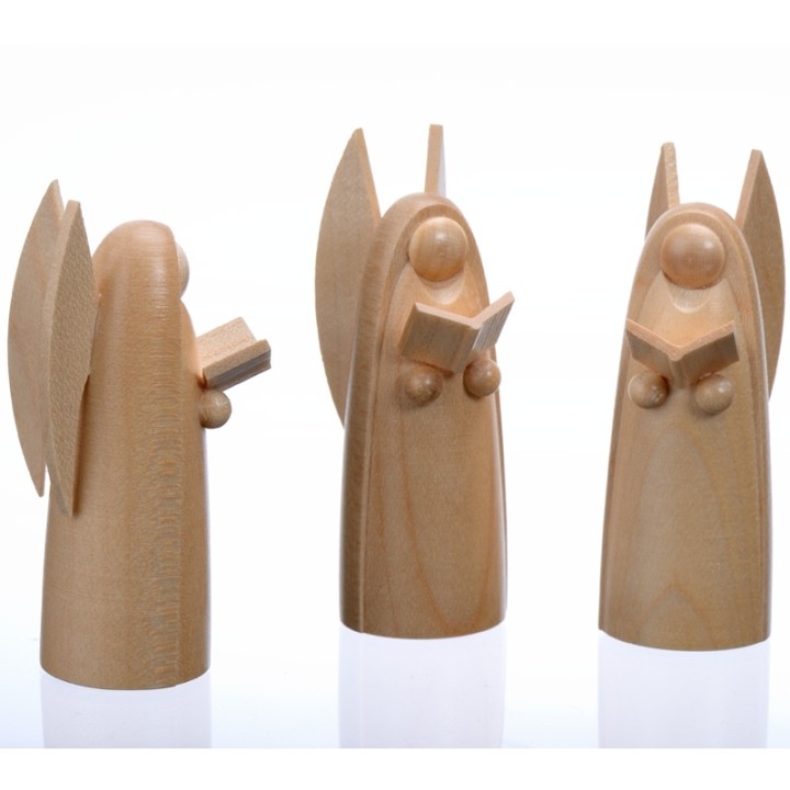 Achat  anges en bois crèche de Noel 
