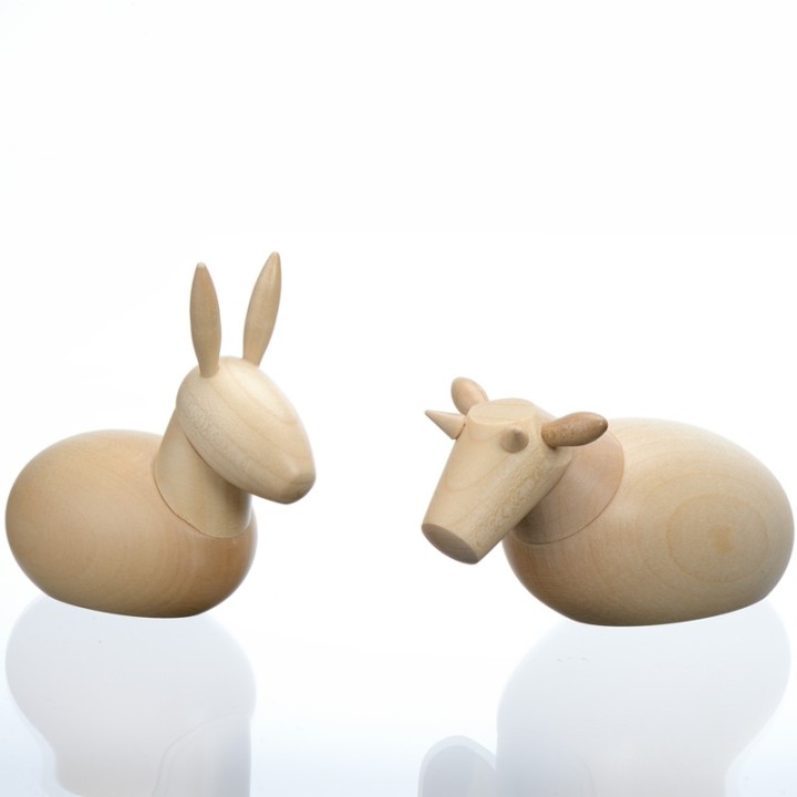 Animaux creche de noel, l'ane et le boeuf