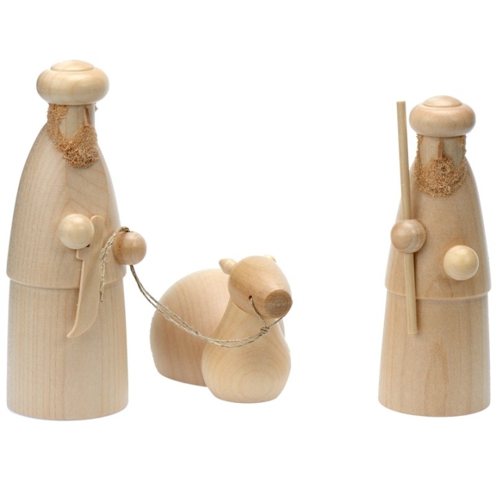 Personnages pour creche de noel, bédouin et dromadaire
