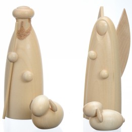 déco creche de Noël, ange et berger