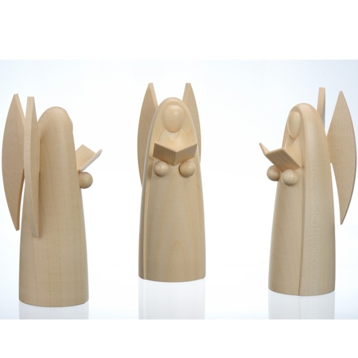 anges en bois deco pour creche de noel