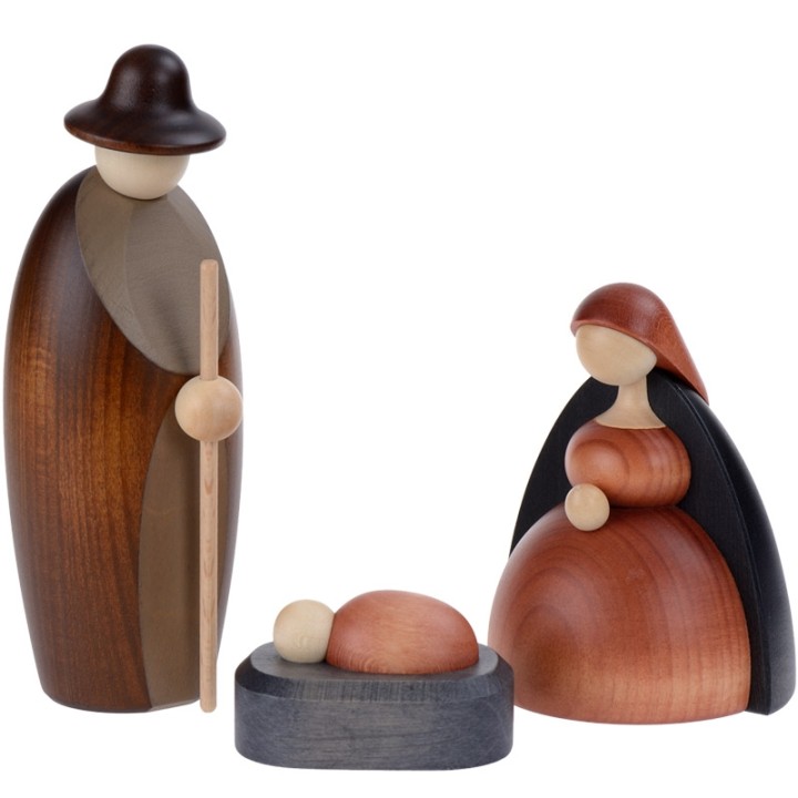 Petit Jésus, Joseph, Marie pour crèche de Noël