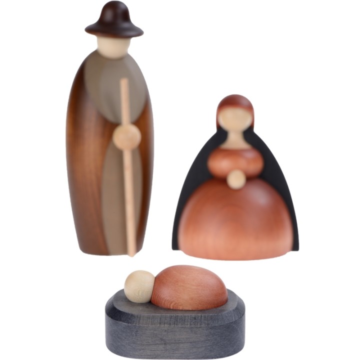 Jésus, Marie, Joseph pour crèche de Noël