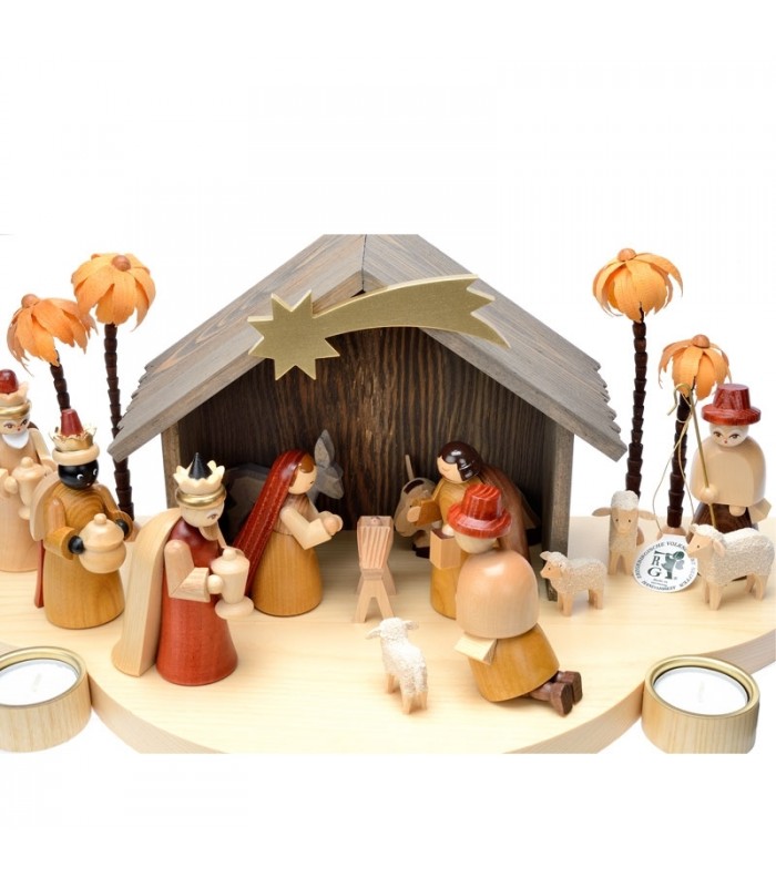 Carol Cassisa Grande Vase Creche de Noel  -(Holy Family Nativity XL Vase)