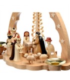  Crèche en bois grande taille avec figurines de noel