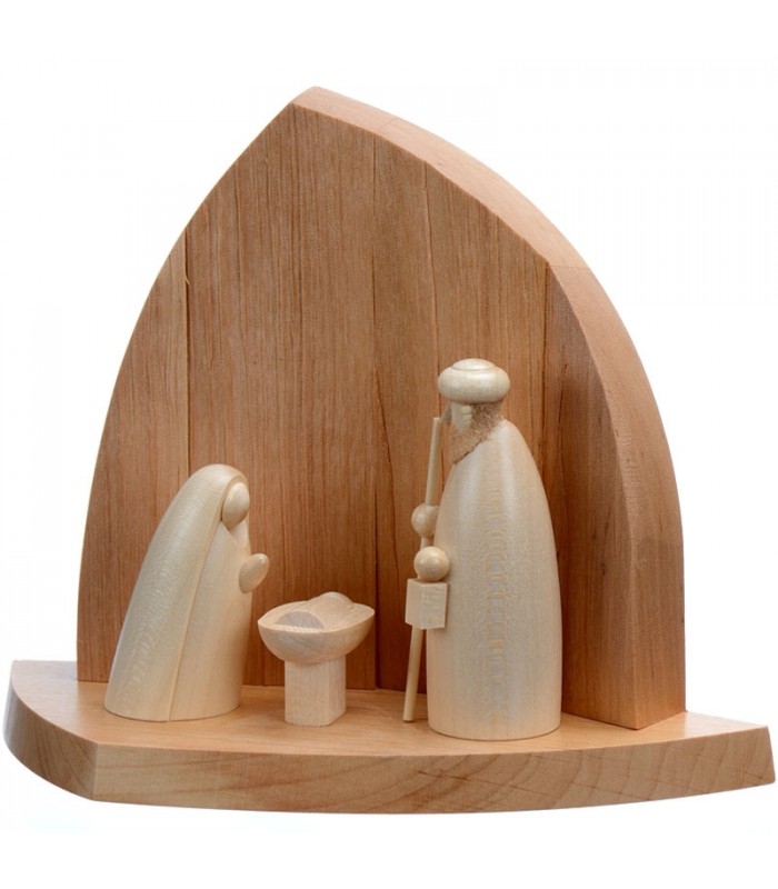 Crèche de Noël moderne - Creche de Noel design - En bois 12 cm | Décos