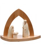 Crèche en bois en forme d'arche