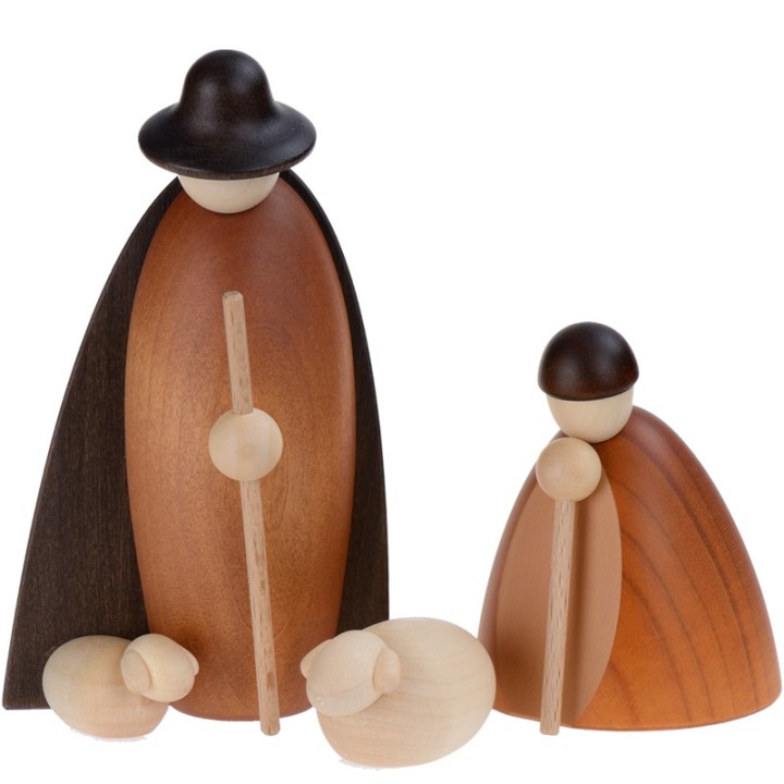 personnage creche de noel, berger et mouton