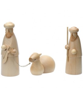 Bédouins et dromadaire, déco de crèche de Noël, 12 cm