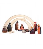 Crèche de Noël complète avec 12 personnages 12 cm
