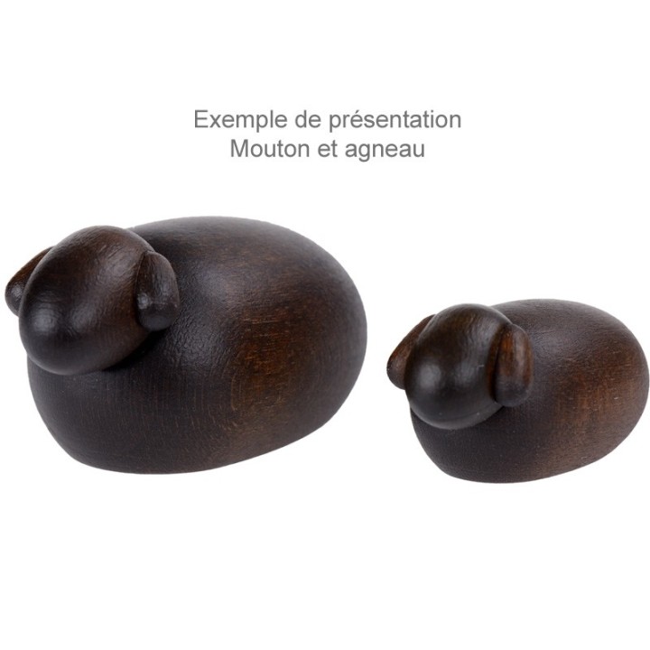 Mouton noir, animaux pour crèche de Noël, 