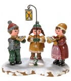 Village de Noël miniature, chorale enfants