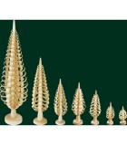 Sapin Noël bois sculpté, 16 cm