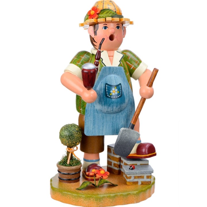 Personnage brûle-encens jardinier