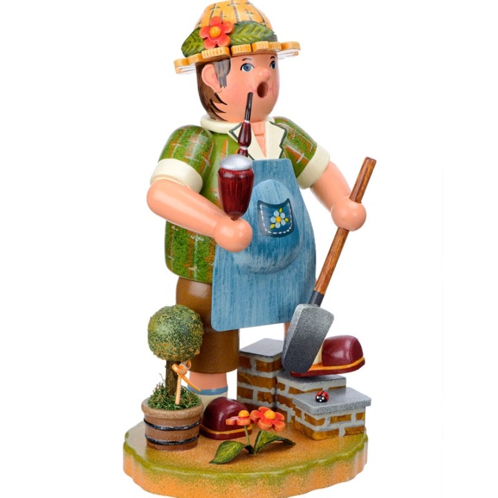 Personnage brûle-encens jardinier