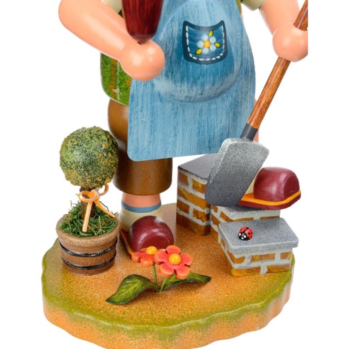 Personnage brûle-encens jardinier