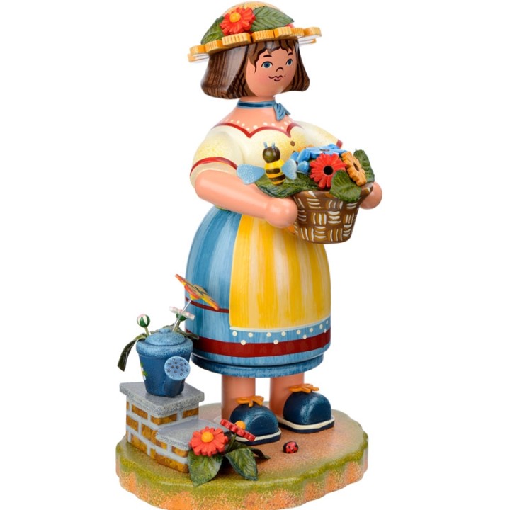 Personnage brûle-encens jardinière