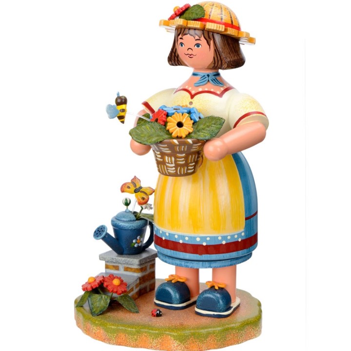 Personnage brûle-encens jardinière