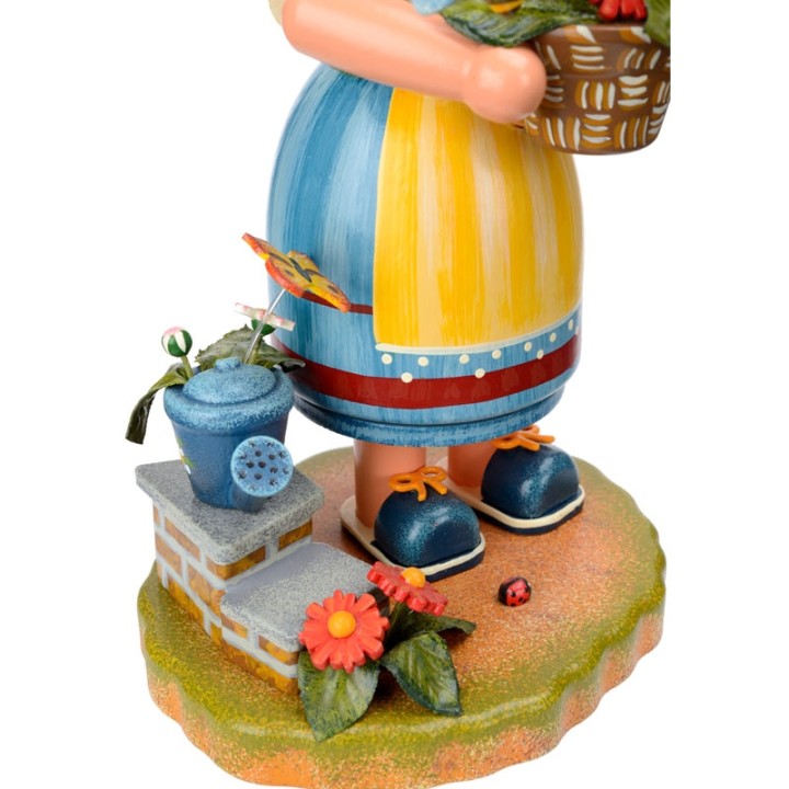 Personnage brûle-encens jardinière