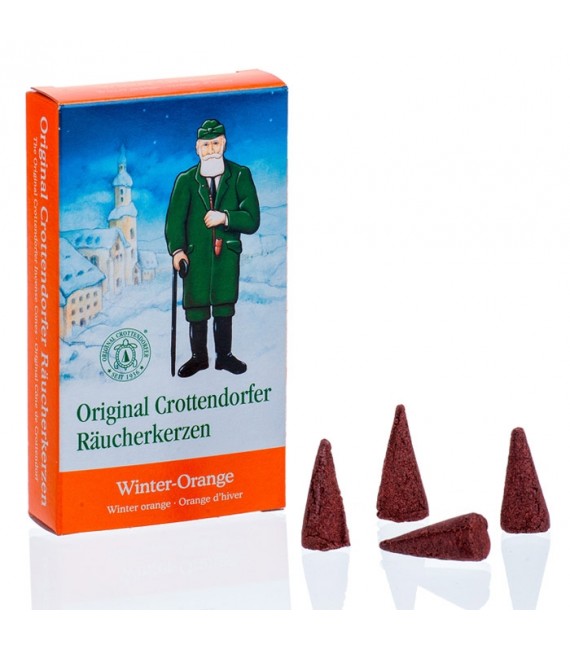 Cone d'encens senteur orange de Noël