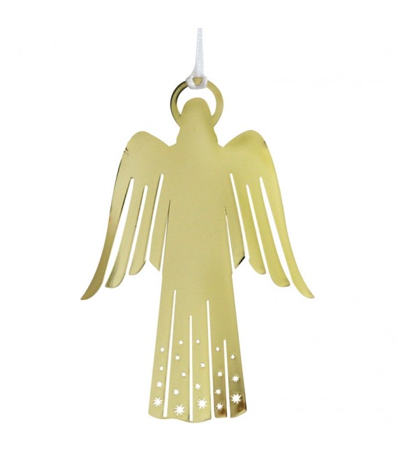 Ange doré design en métal à suspendre