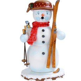 Personnage brûle-encens bonhomme de neige