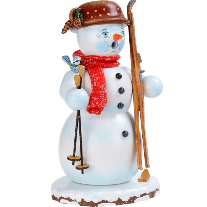 Personnage brûle-encens bonhomme de neige