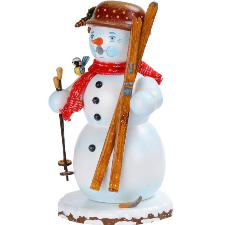 Personnage brûle-encens bonhomme de neige
