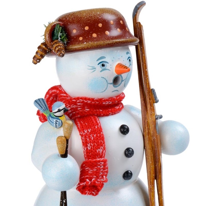 Personnage brûle-encens bonhomme de neige