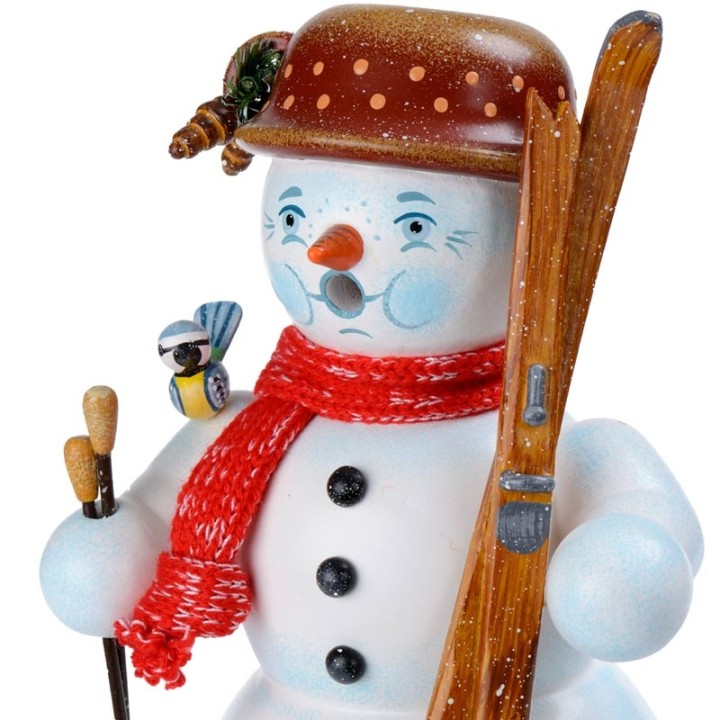 Personnage brûle-encens bonhomme de neige