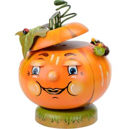 Personnage brûle-encens citrouille