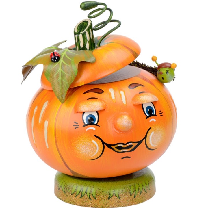 Personnage brûle-encens citrouille