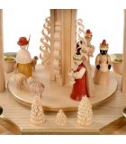 Pyramide avec scène de crèche de Noël complète