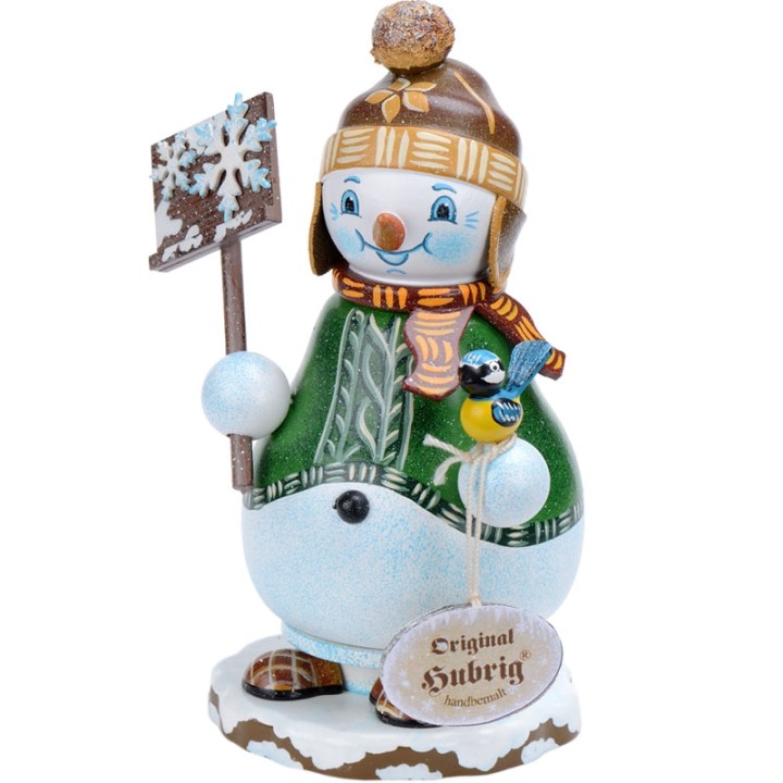 Personnage porte encens bonhomme de neige