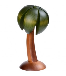 Palmier en bois décoratif pour crèche de Noel, 22 cm