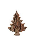 Sapin en bois déco en écorce 12 cm