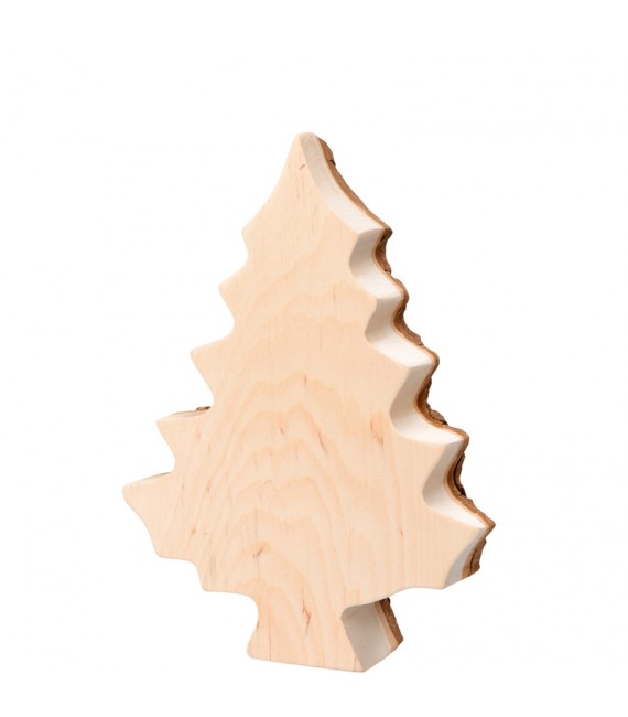 Sapin en bois déco en écorce 15 cm