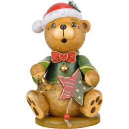 Grand ourson de Noël brûle-encens 22 cm