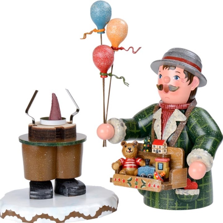 Personnage porte encens vendeur de ballons