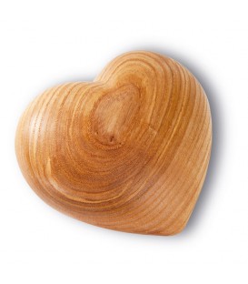 Grand coeur en bois, 11 cm