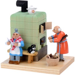 Poële brûle-encens grand-père et grand-mère