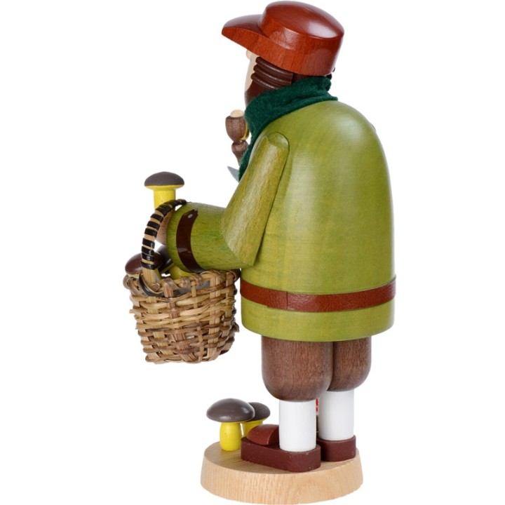 Personnage brûle-encens cueilleur de champignons