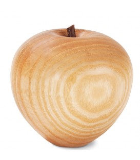 Pomme en bois poli, 6,5 cm
