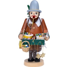Personnage brûle-encens vendeur de déco de Noël