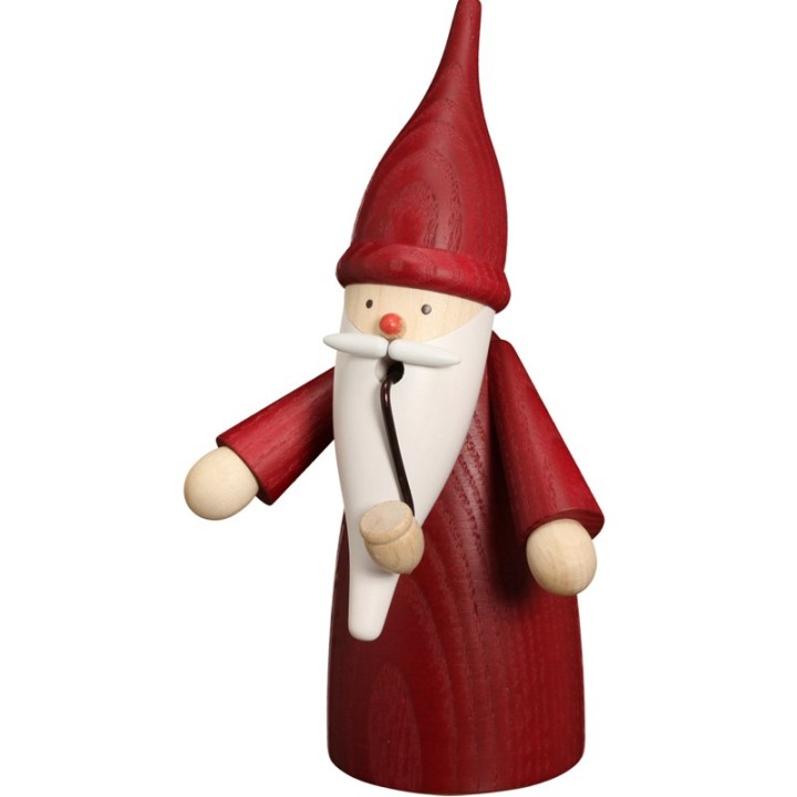 Bonhomme fumeur Père Noël manteau rouge