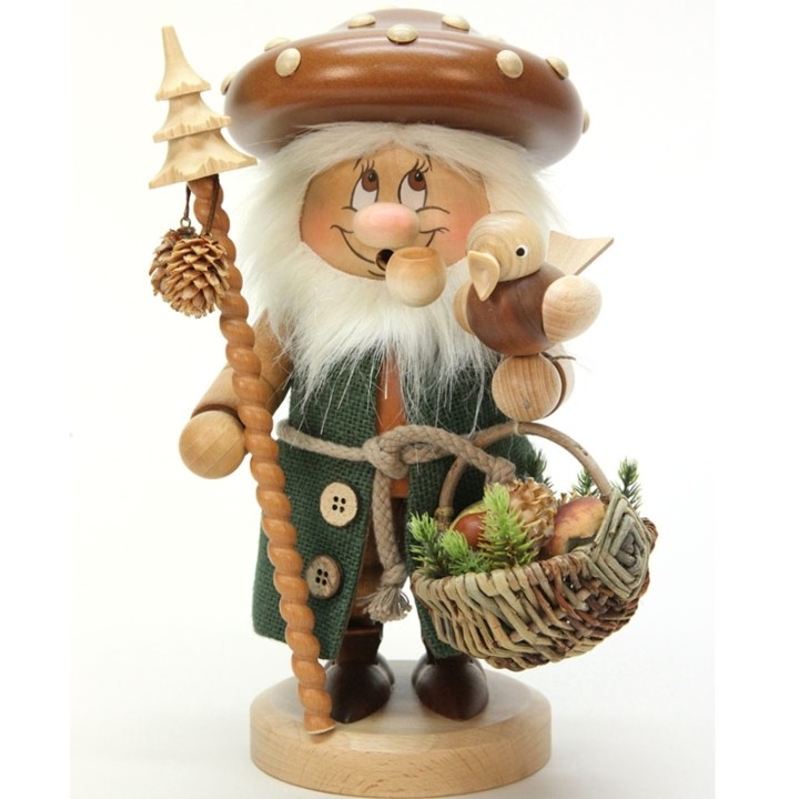 Lutin brule-parfum cueilleur de champignons