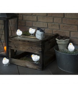 Décoration de Noël exterieur, 5 oiseaux lumineux à LED
