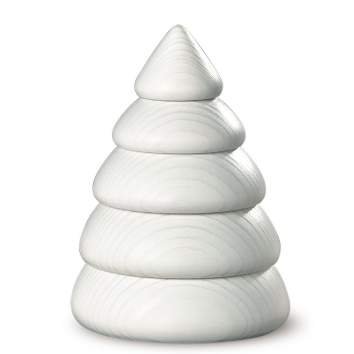 Sapin design blanc, 9,5 cm