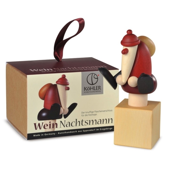 Bouchon pour vin rouge, père Noël 