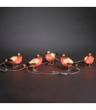 Oiseaux lumineux Led, 5 rouge-gorge